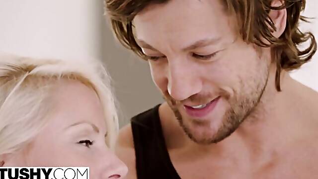 Big cock sex with sex hungry Jean Val Jean and Madelyn Monroe from Tushy