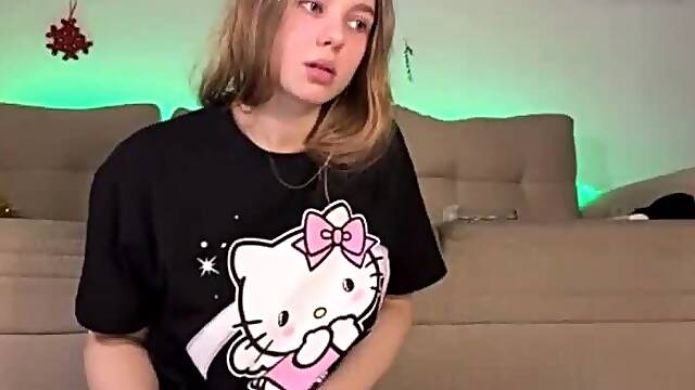 Anal fingering with hot blond