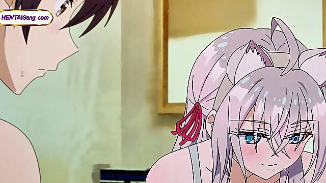 Shy catgirl Alya explores xxx touch with her first lover Kuze (Parody)