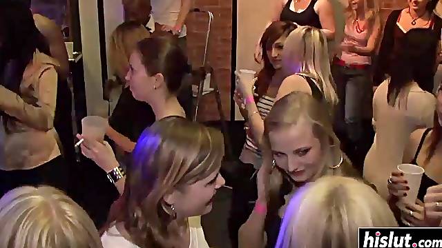 Gorgeous girls like to dance at the party