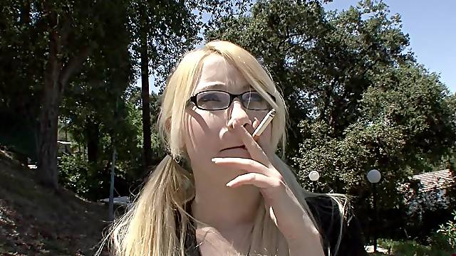 Beautiful teenage nymph loves male stick more then books