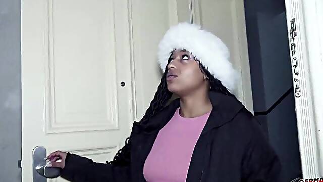 GERMAN SCOUT - No jo-bag Anal Sex at Pick Up Casting for Ebony Cutie Vicky Menage