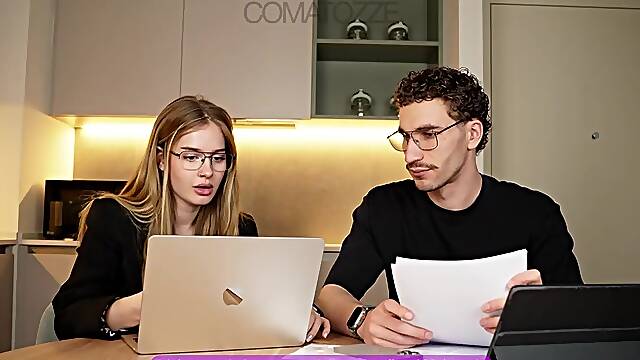 Large Tit Youthful Secretary Banged by Boss