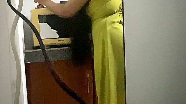 Indian Aunty and House Owner