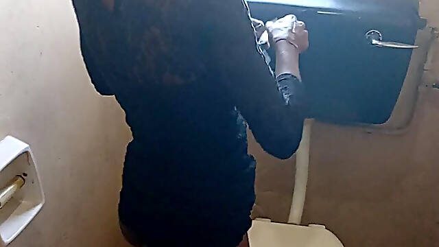 Black Slut Doggystyle and Blowjob White Man in Black Sexy Dress