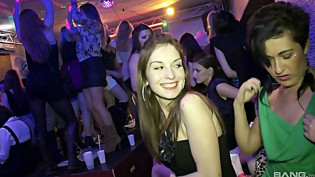 Reality porn video with a good looking babe being fucked in the club